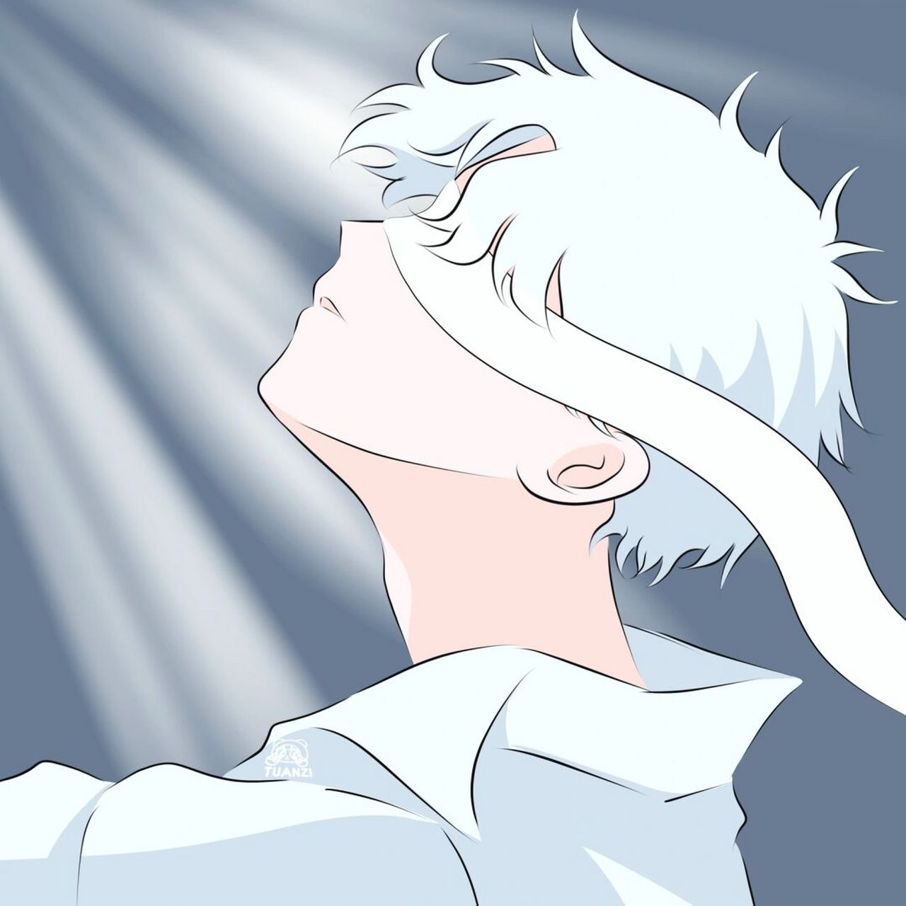 神明少年|"他在发光诶" 神明少女已出 移步最新动态 #手绘头像# #动漫