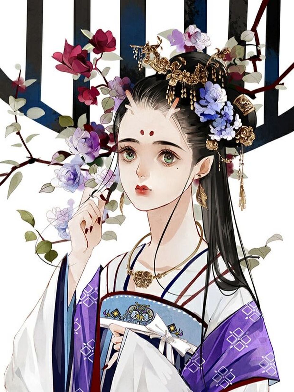 素材积累 | 描写古代女子服饰打扮片段(6) 1.