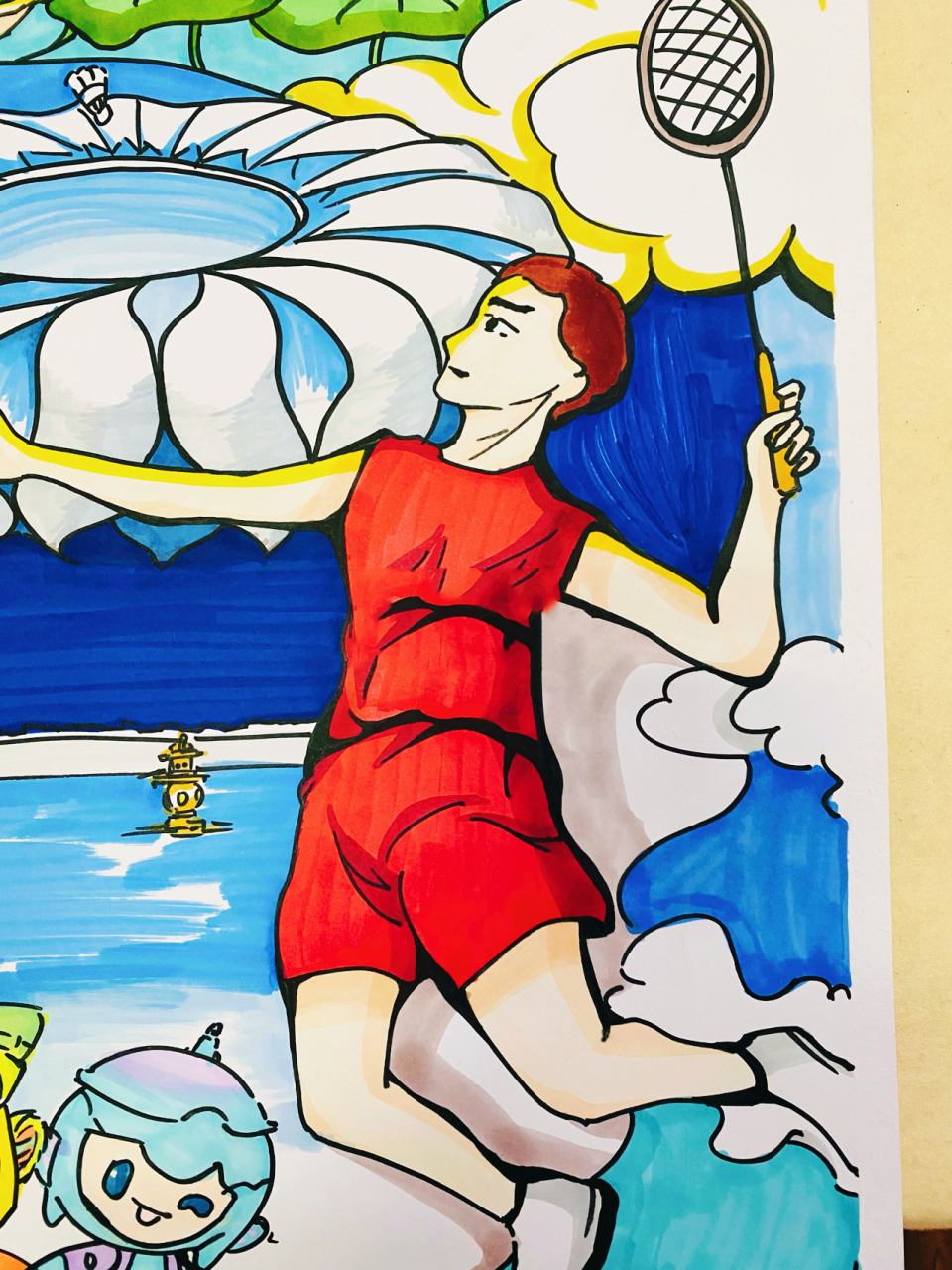 原创/杭州亚运会主题画/喜迎亚运/运动会8 97所画作品已参赛,请勿