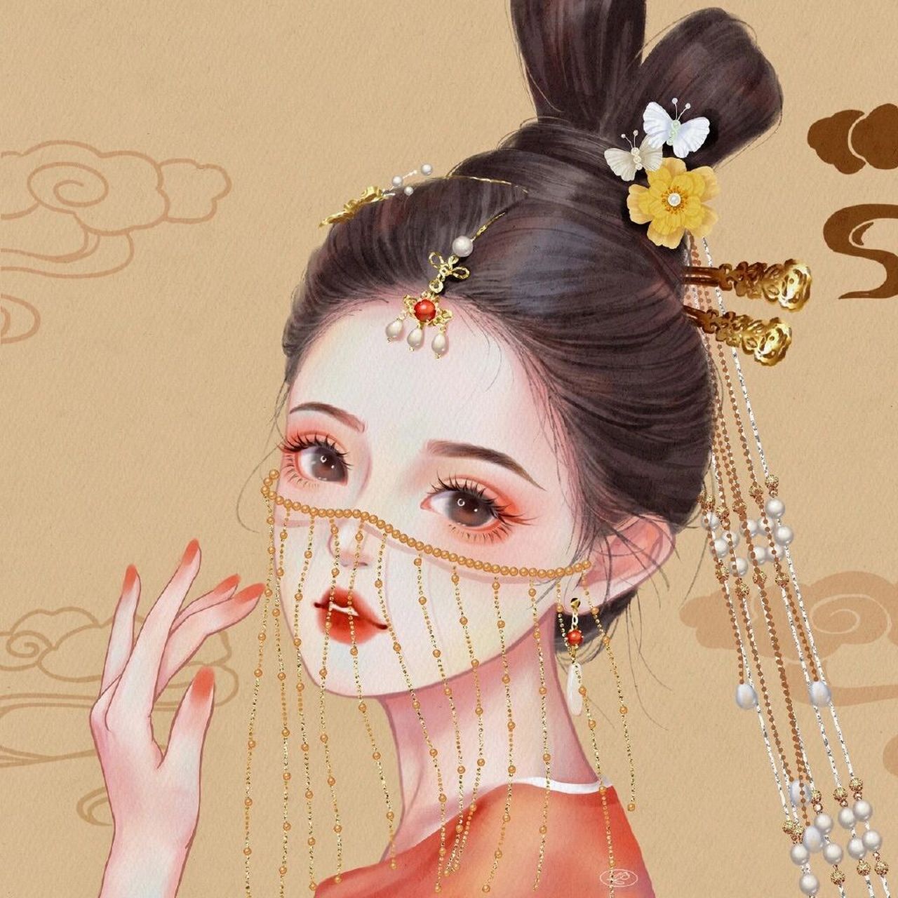 文艺小清新复古古风怀旧女生微信头像 需要原图call