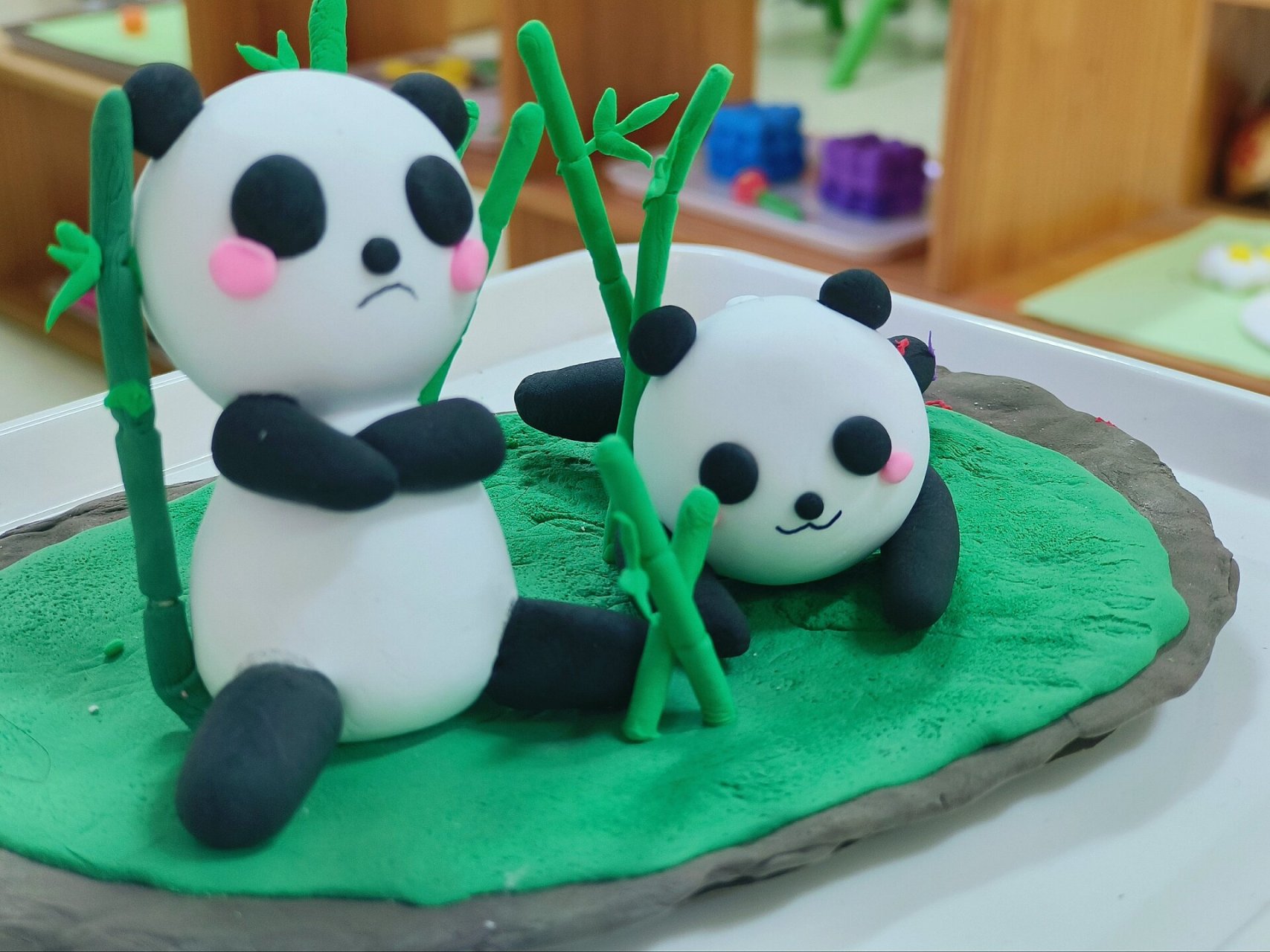 超轻粘土/泡泡泥 幼儿园泡泡泥作品