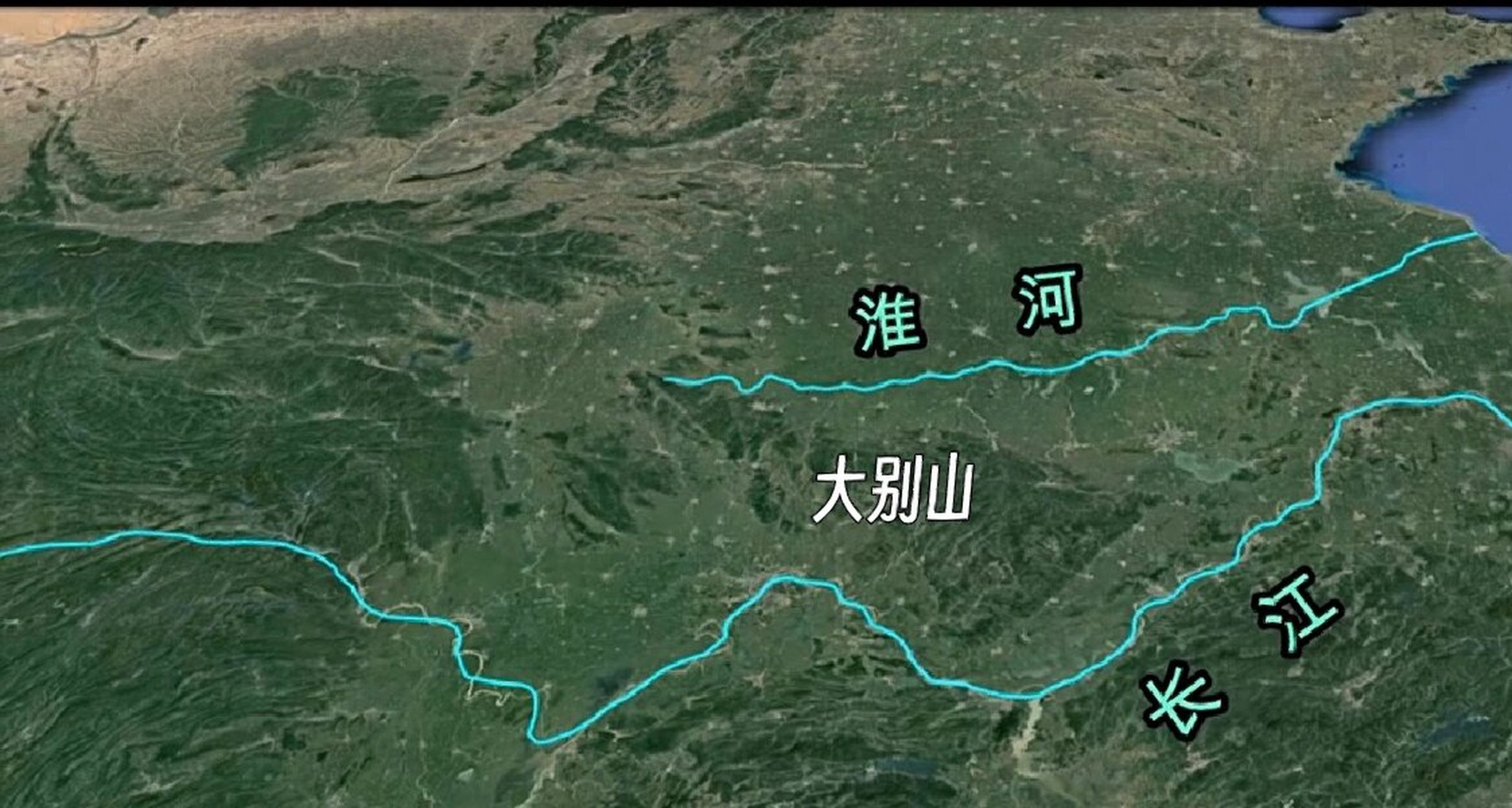 大别山全景地图图片