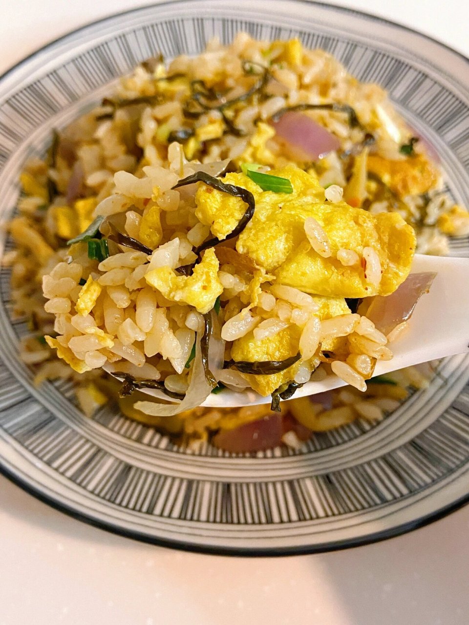 黯然销魂蛋炒饭(梅菜笋丝版)好吃到光盘6015 梅菜笋丝和蛋炒饭