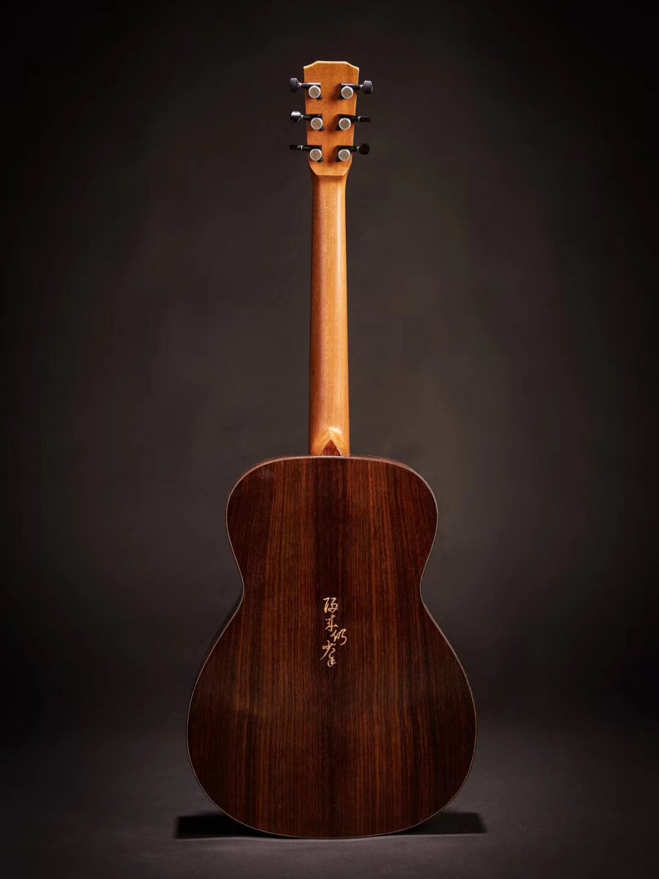 特·40寸民谣·印度玫瑰木全手工吉他 吉他如水,静朴润万物.