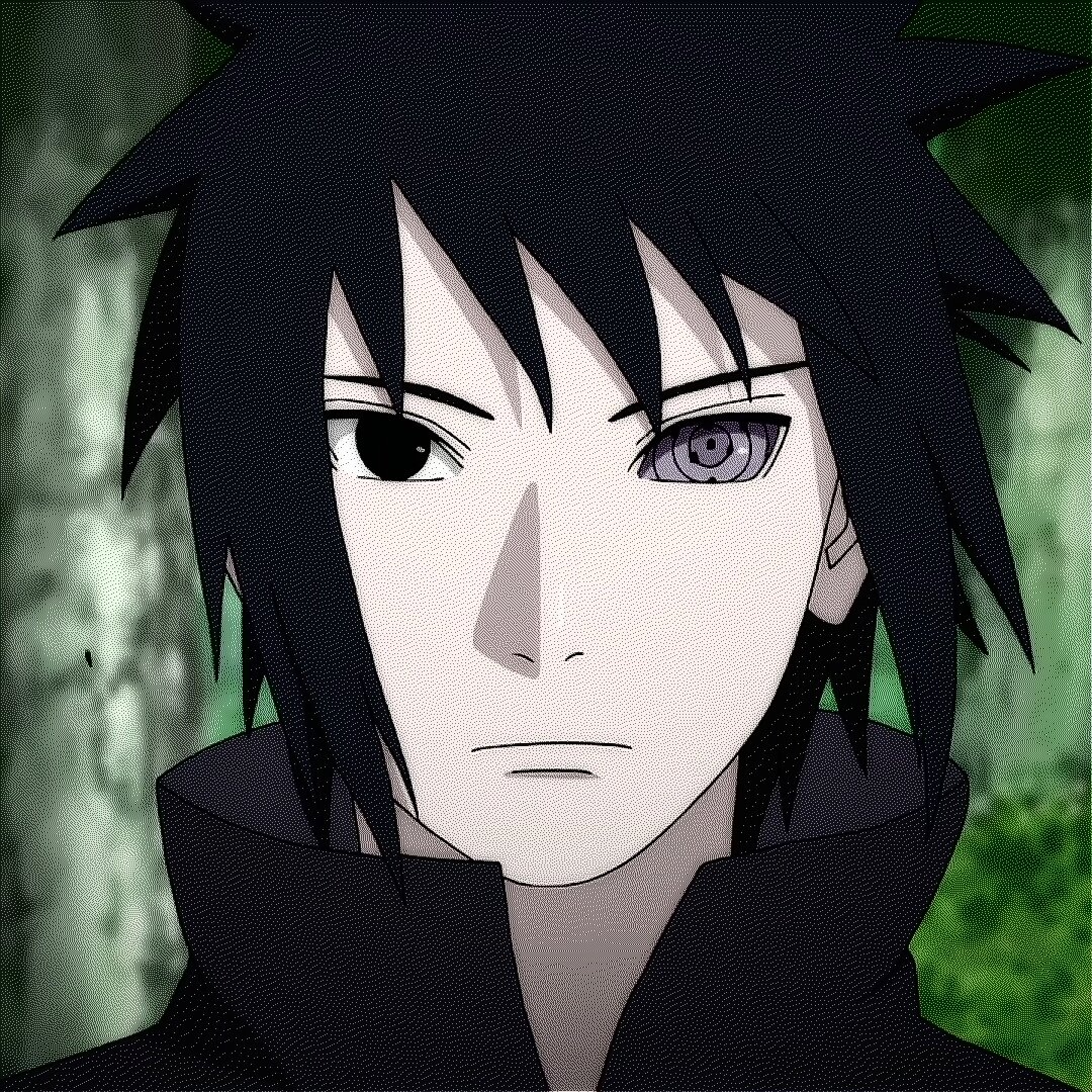 轮回眼佐助/两种风格做的图