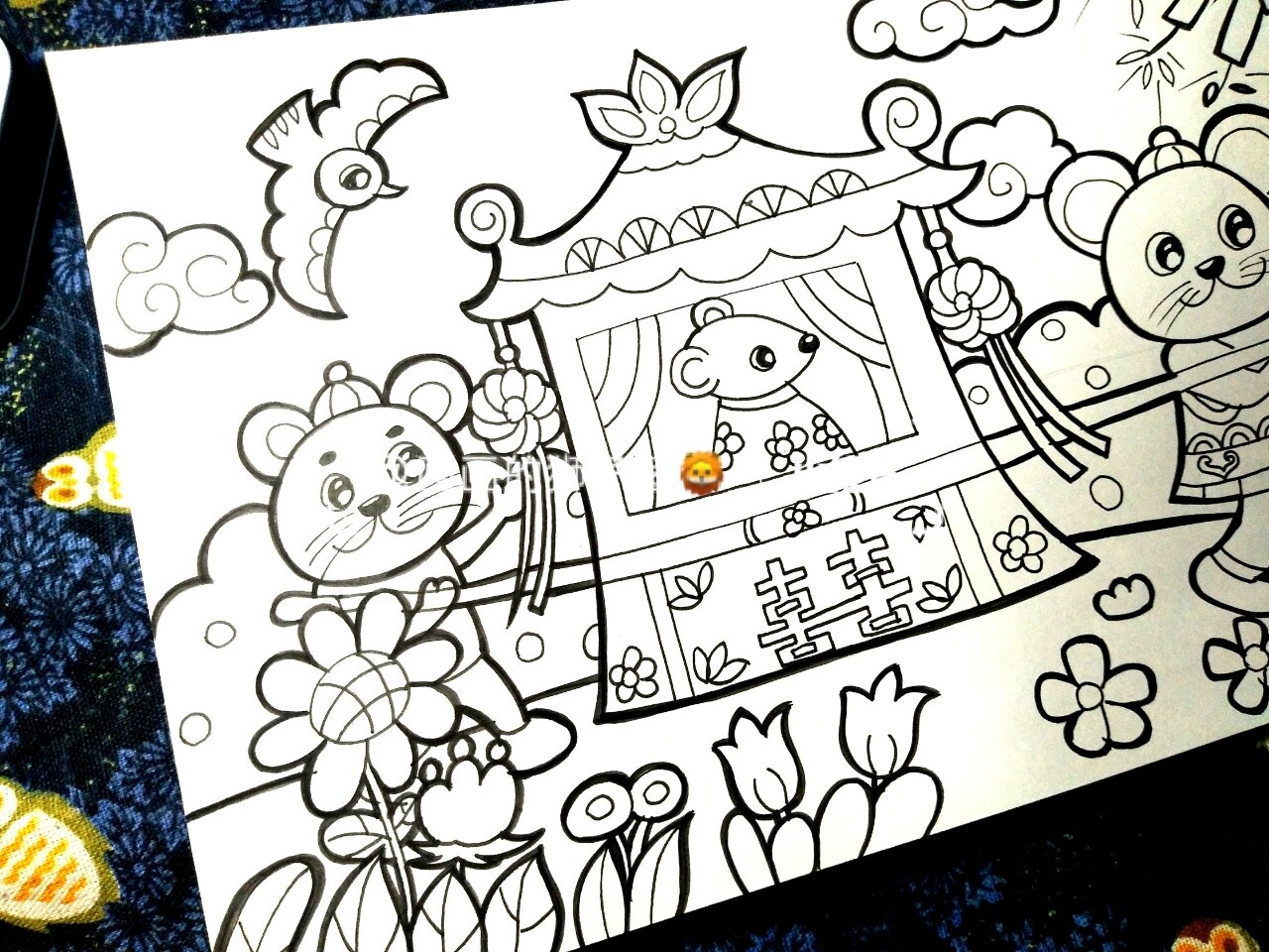 幼师主题简笔画分享:《老鼠嫁女