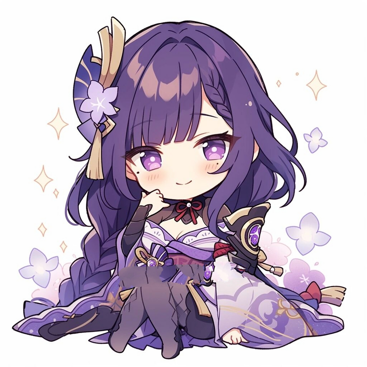 原神头像 | q版·雷电将军 我的雷电将军不可能这么可爱.