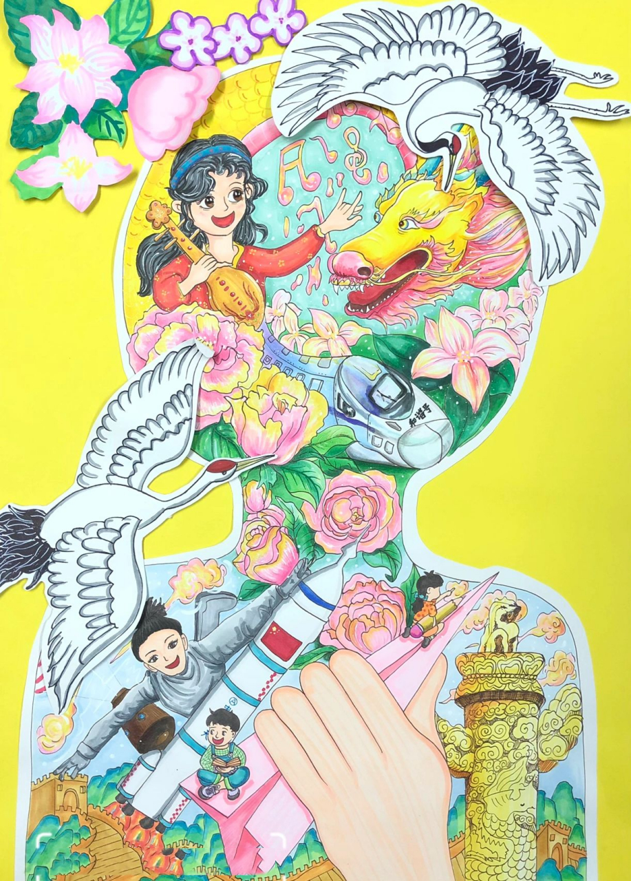 民族魂中国梦—阳光下成长参赛作品 原创参赛作品,请勿临摹