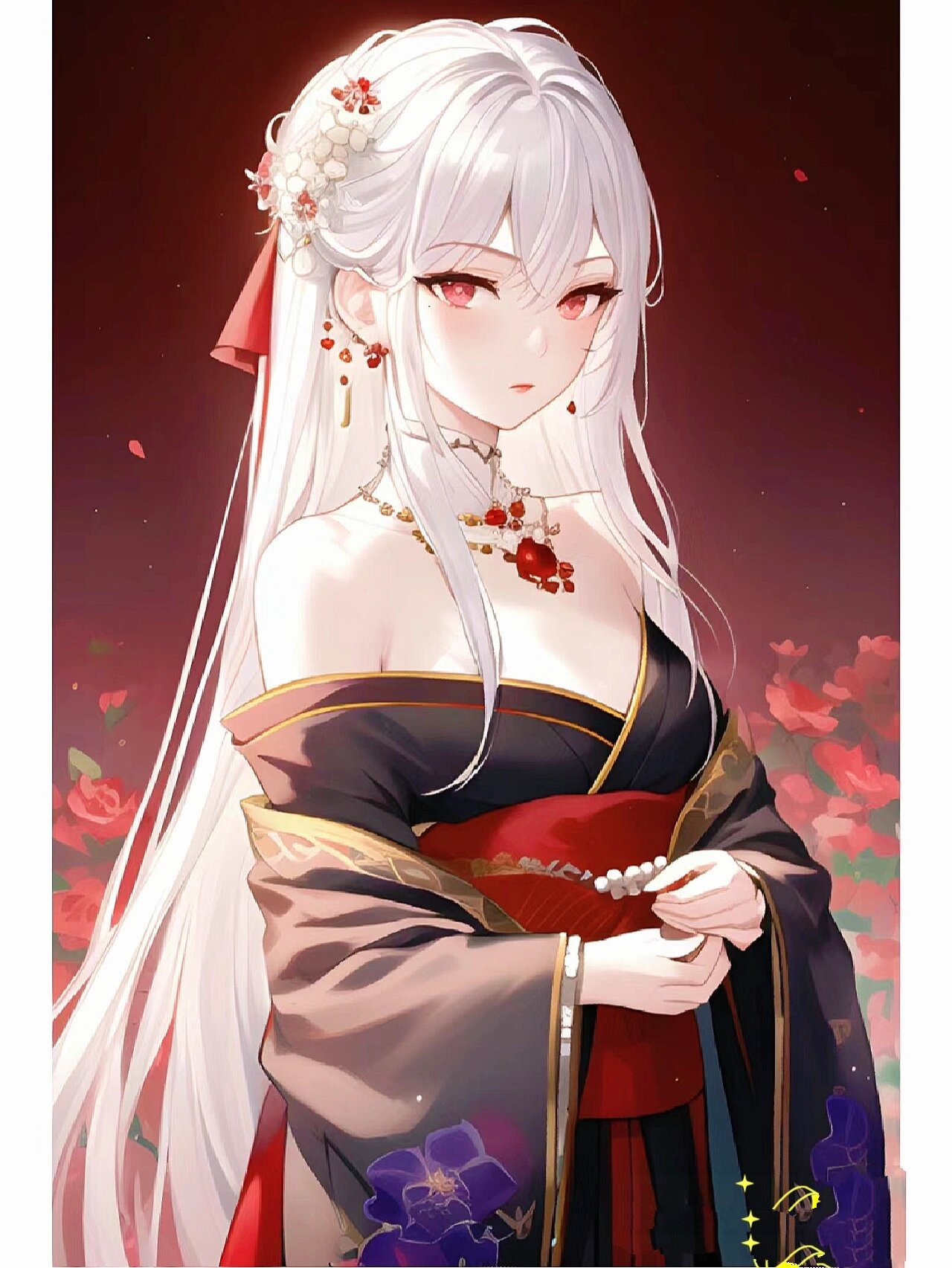 白发红眸