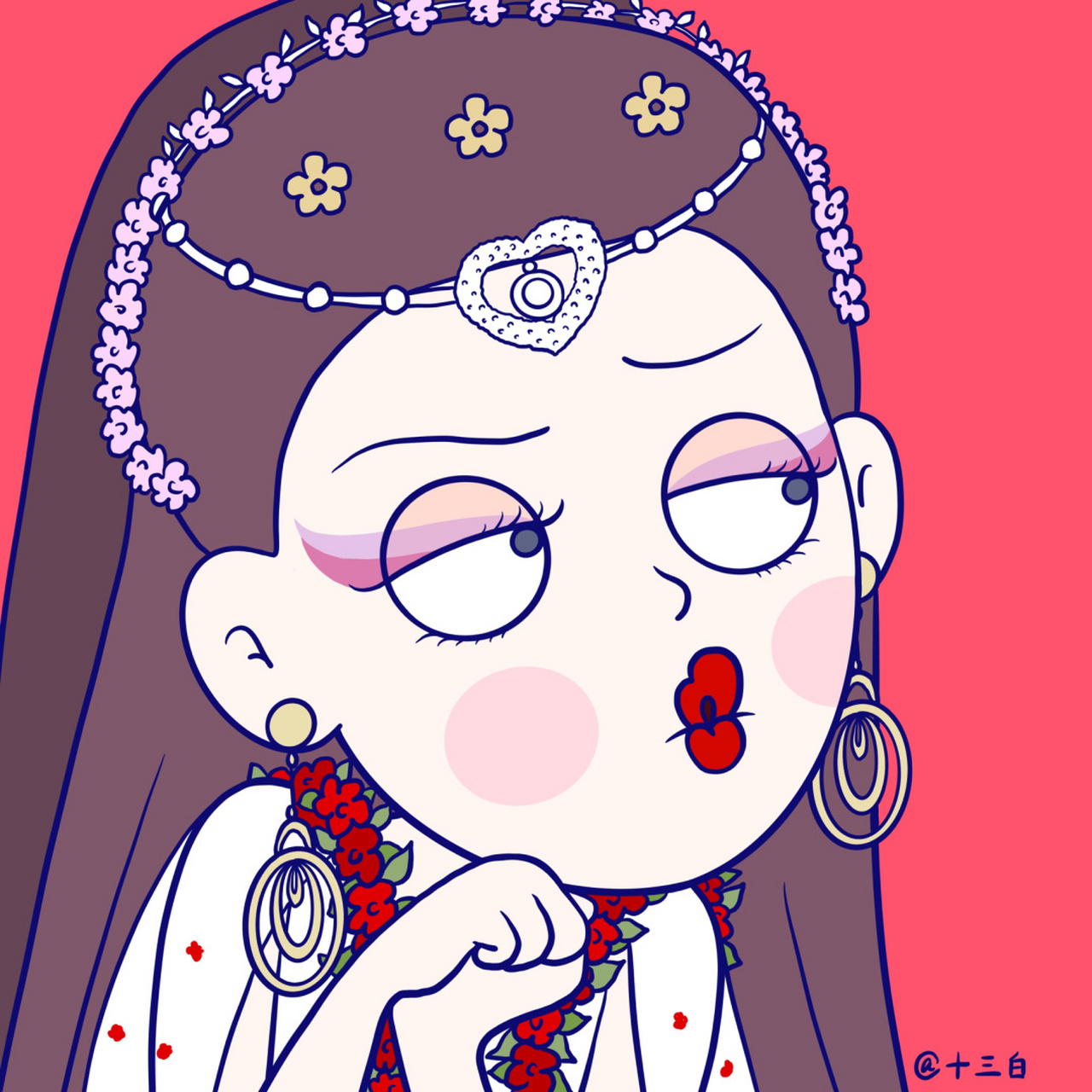 94 当妖精动了情 98十三白插画 各路影视剧中的小妖精头像来啦!
