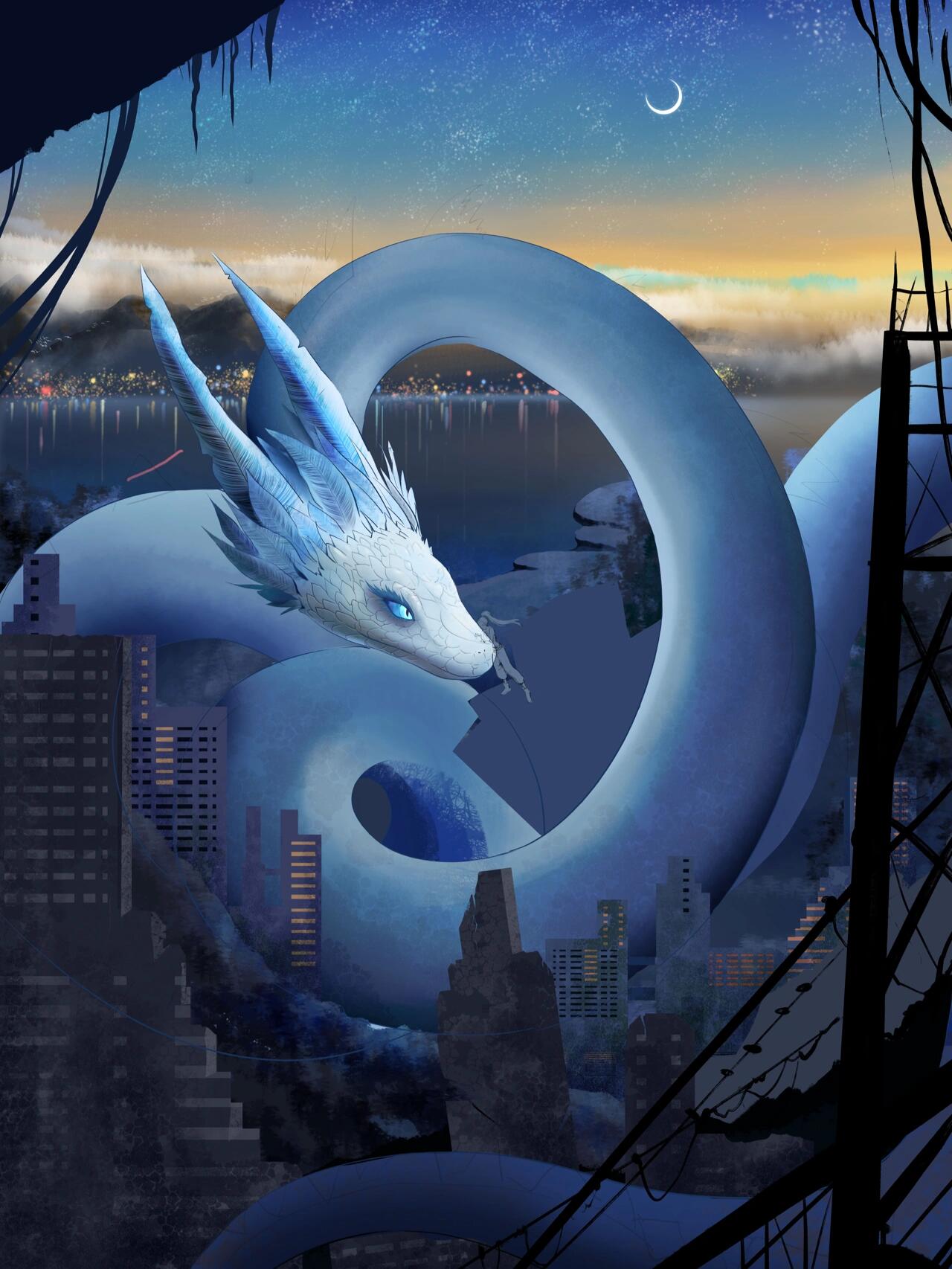 为《白蛇2:青蛇劫起》绘制的电影海报