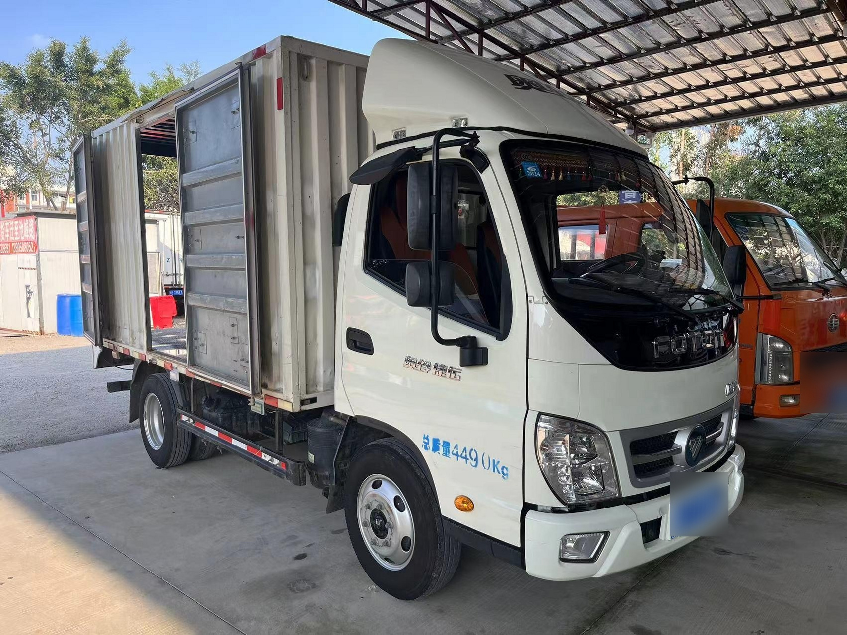 7米厢式货车准新车 3.7米福田,福田奥铃厢货,21年6月上牌,国五,全柴2.