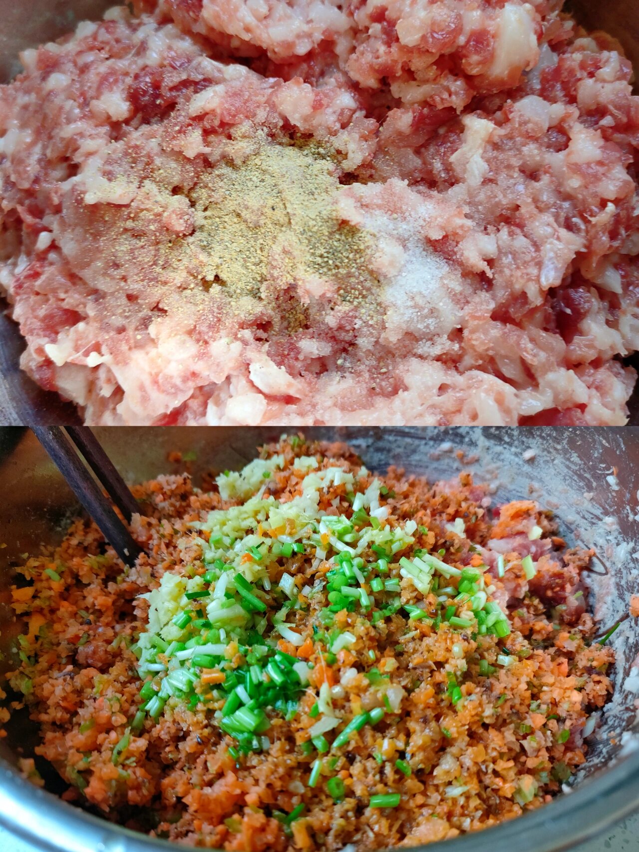 十分钟搞定饺子馅 胡萝卜芹菜香菇猪肉馅