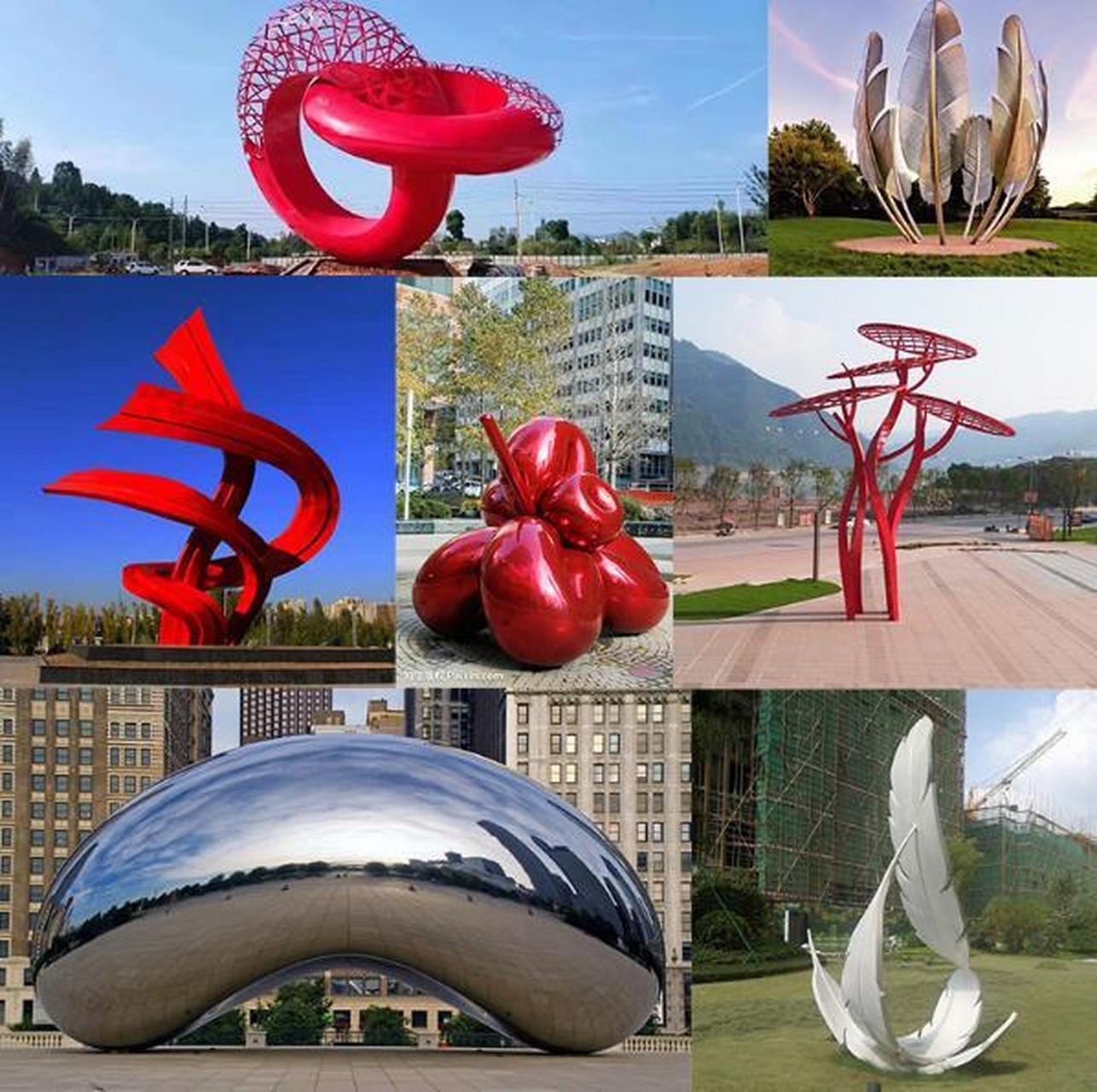 不锈钢户外地标性雕塑是城市景观中常见的一种装饰品,它不仅美观捶浇