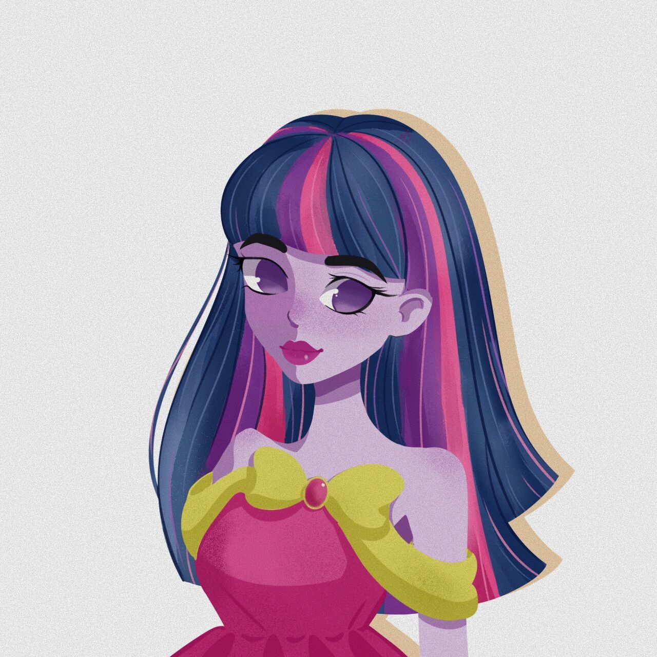 画的紫悦公主 俺可太喜欢小马宝莉啦