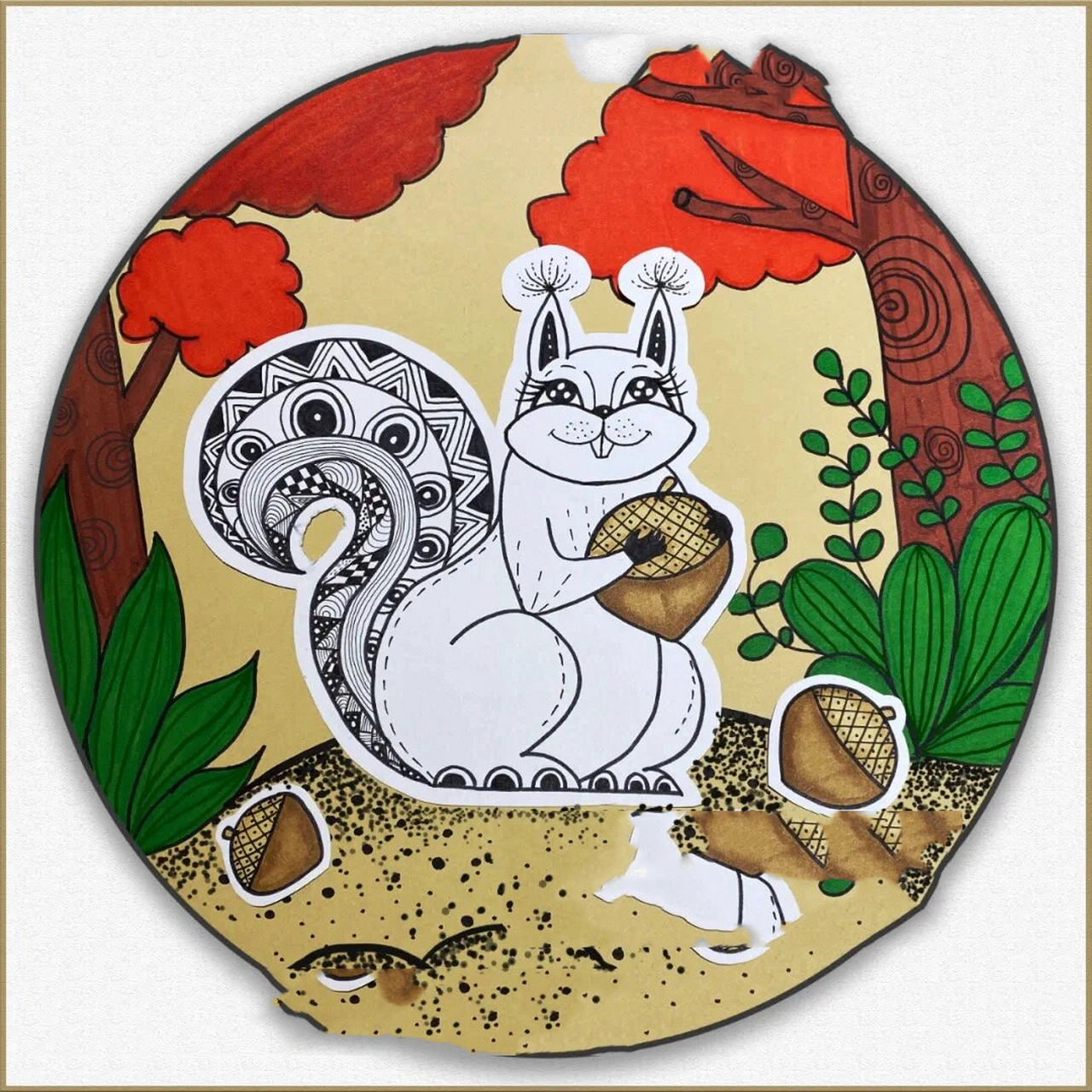 儿童绘画教程松鼠