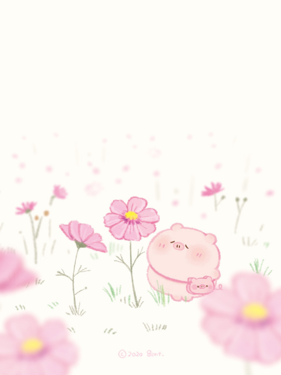 甜宝小猪丨救命 遇见花海里的梦中小猪啦94 可以牵你的手手一起看