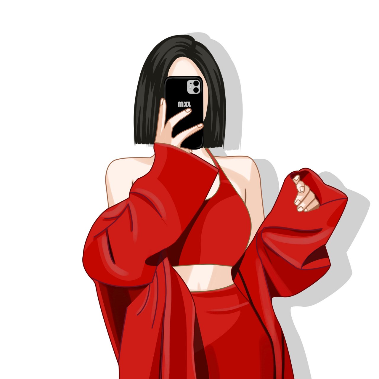 适合新年用的红色系头像合集 9315做头像,礼貌拿图 0569