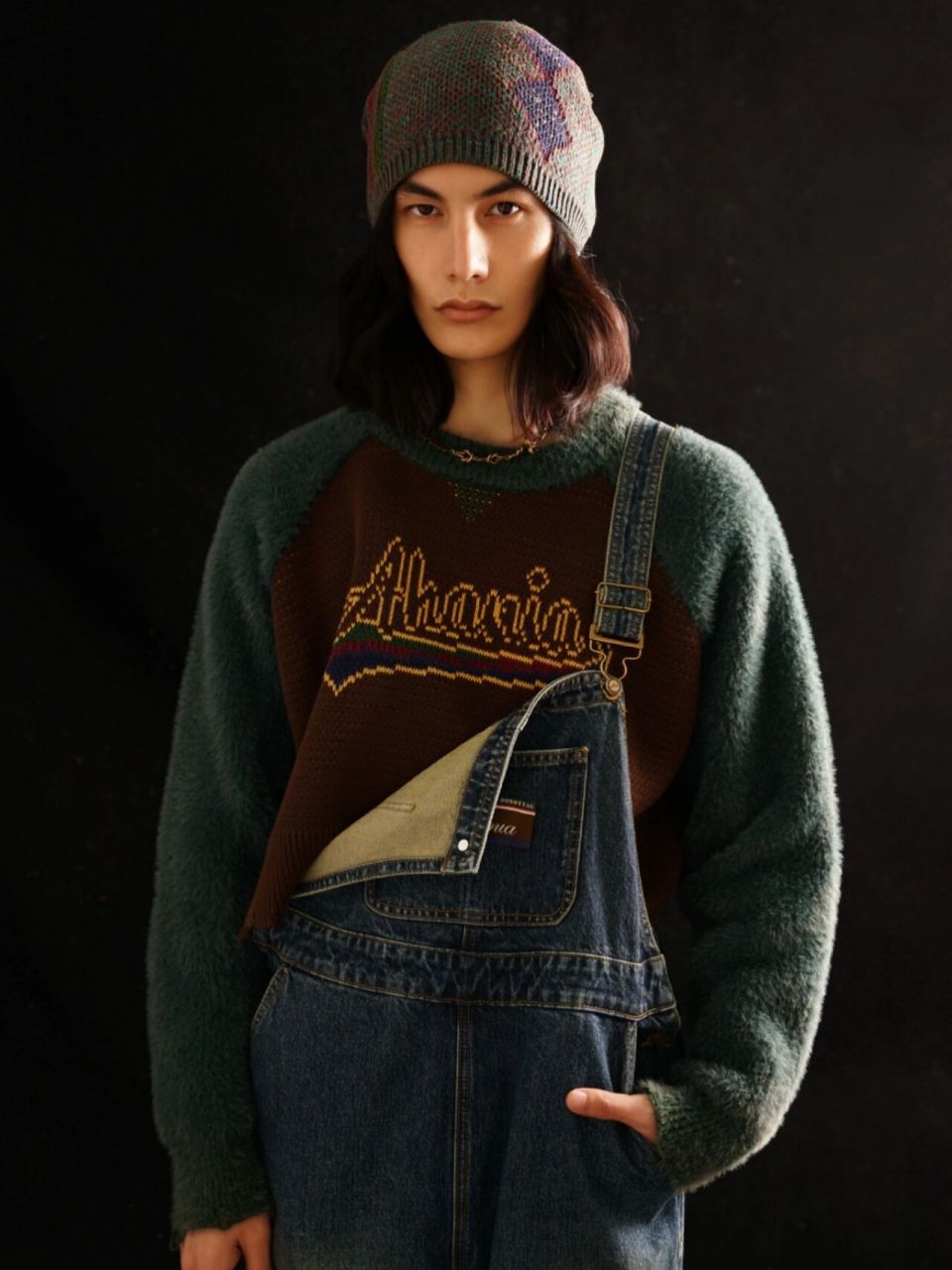 dnt韩火火# 7015 #ahania# 另外,毛线帽,背带裤,超大复古保龄球