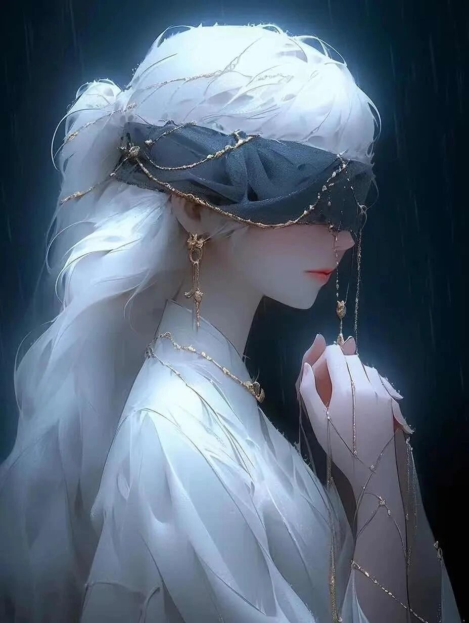 蒙眼女头