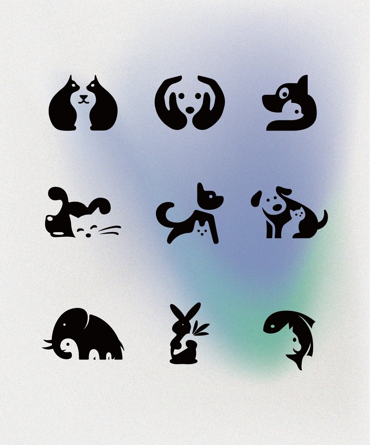 超可爱的正负形logo