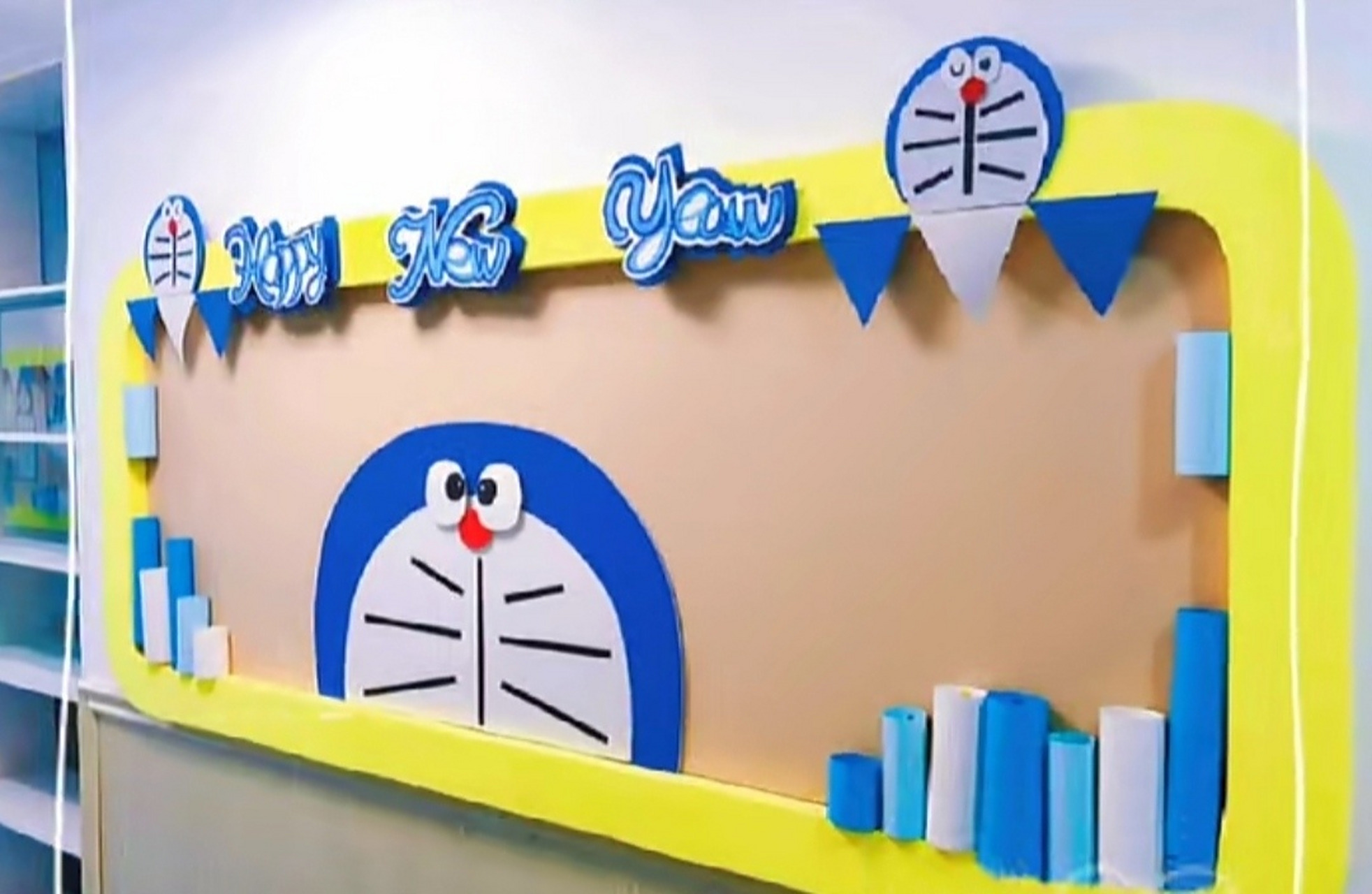 哆啦a梦 主题环创框架 #幼儿园环创