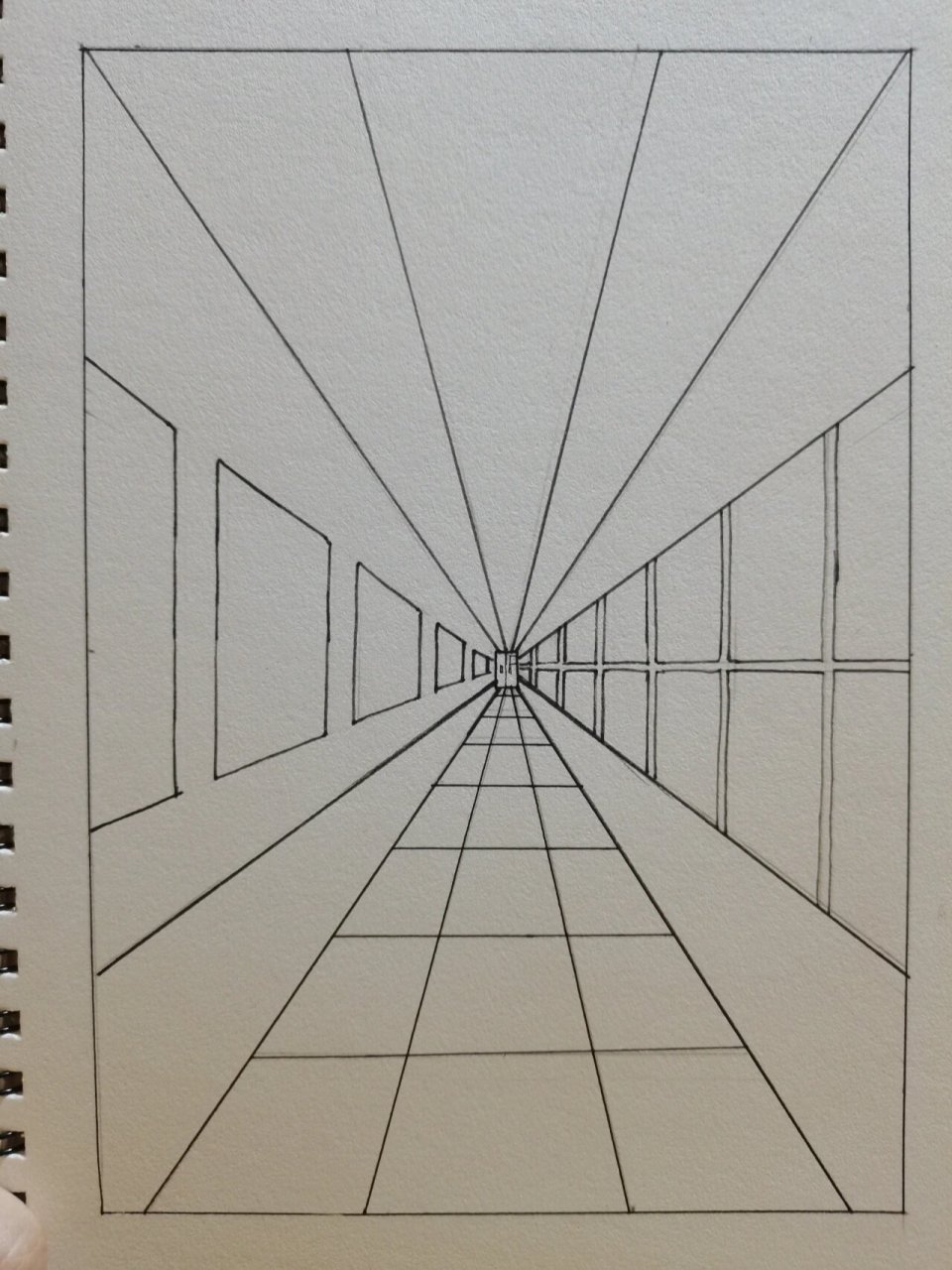 下一步,怎么才能让自己画什么像什么呢 	 透视画法开始学起来