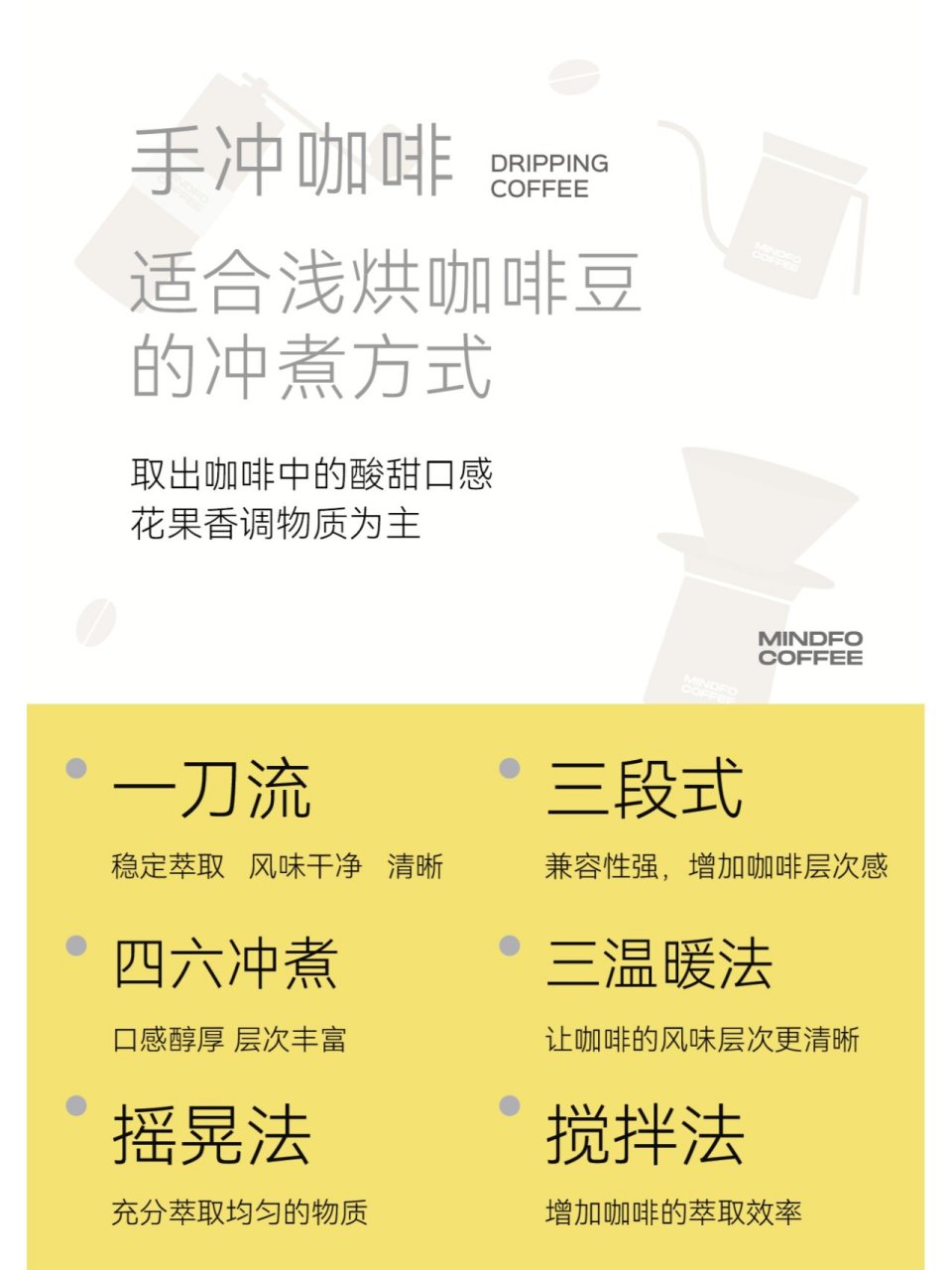 六种适合浅烘咖啡豆的萃取合集|手冲咖啡 01一刀流冲煮特点:稳定萃取