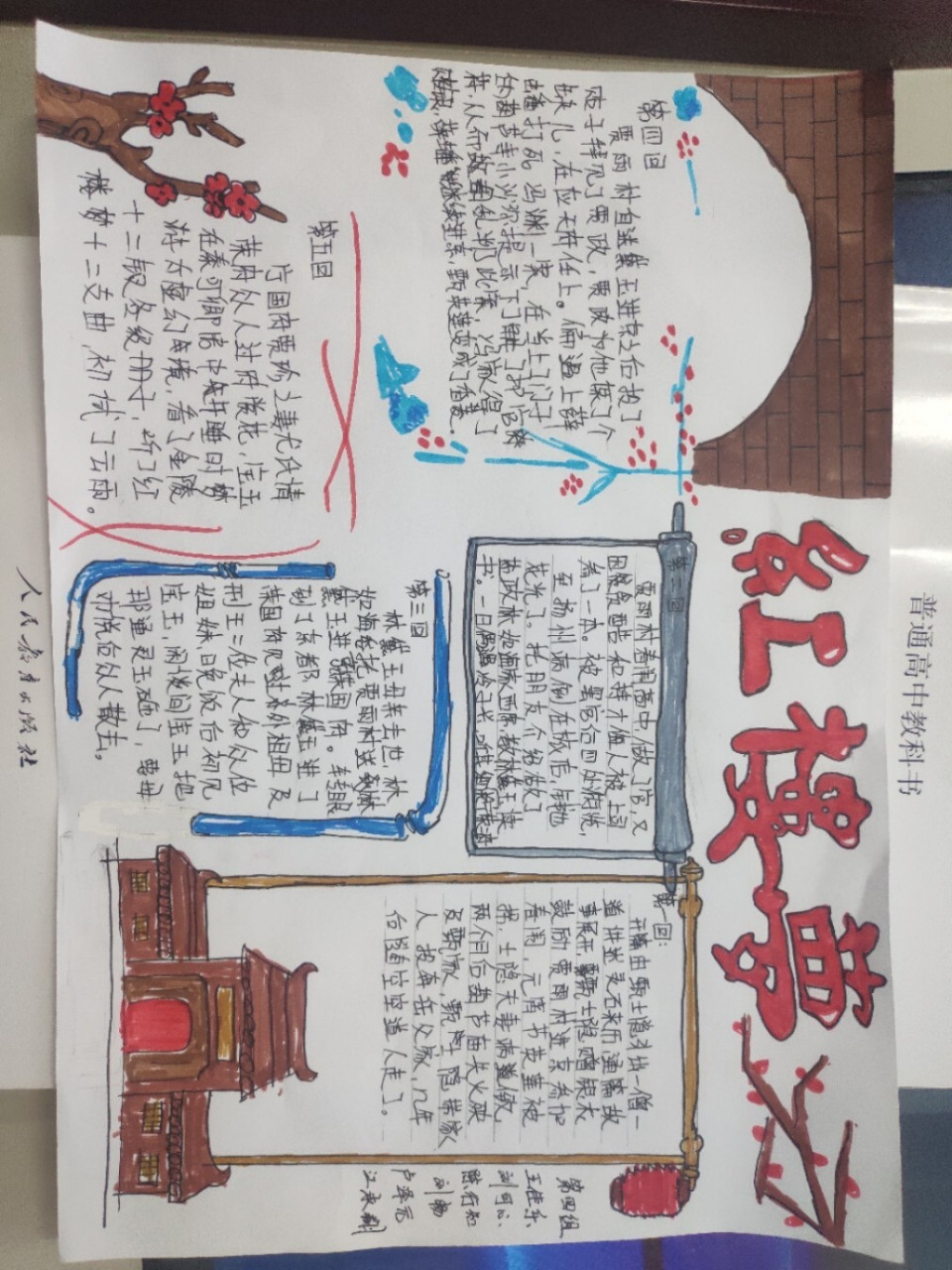 红楼梦  手抄报  高中语文