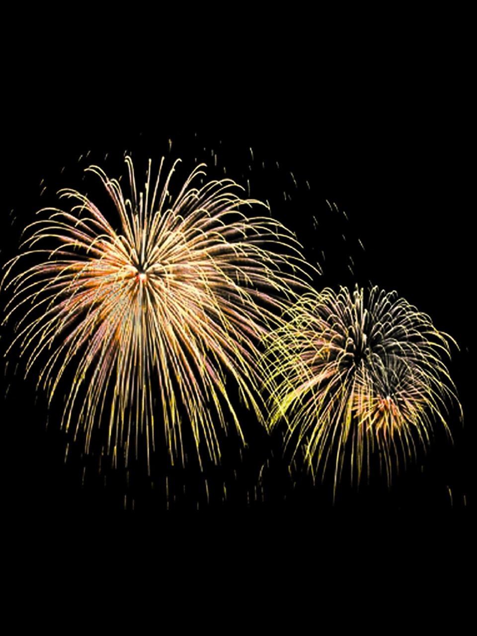 烟花免抠‖新年黄色系烟花png免抠图 92929292 新年氛围现在