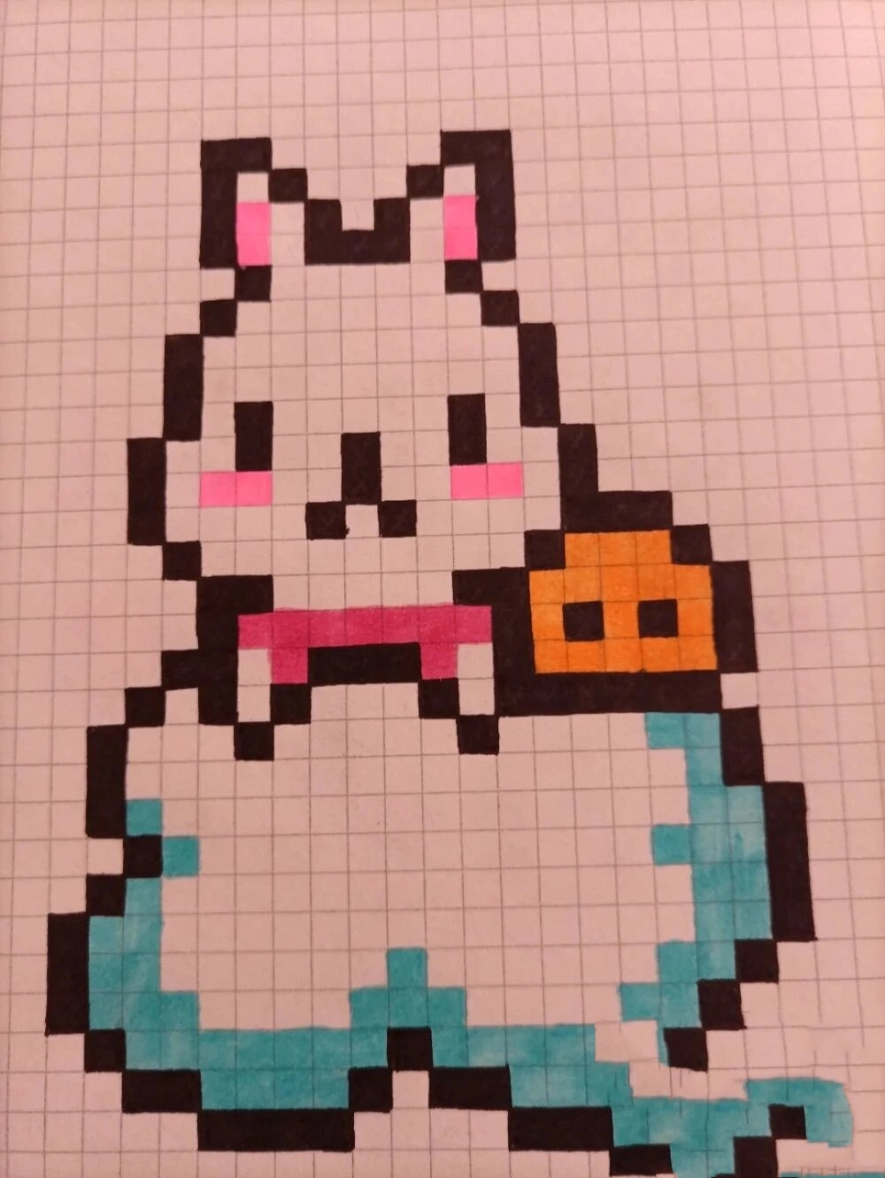 格子画合集(小兔子