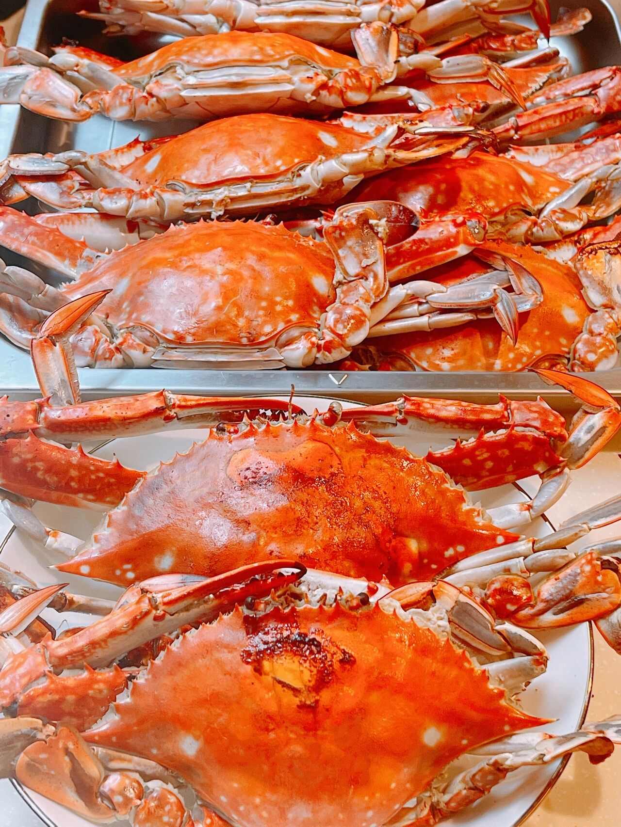 干烤舟山大白蟹做法最鲜嫩 1.