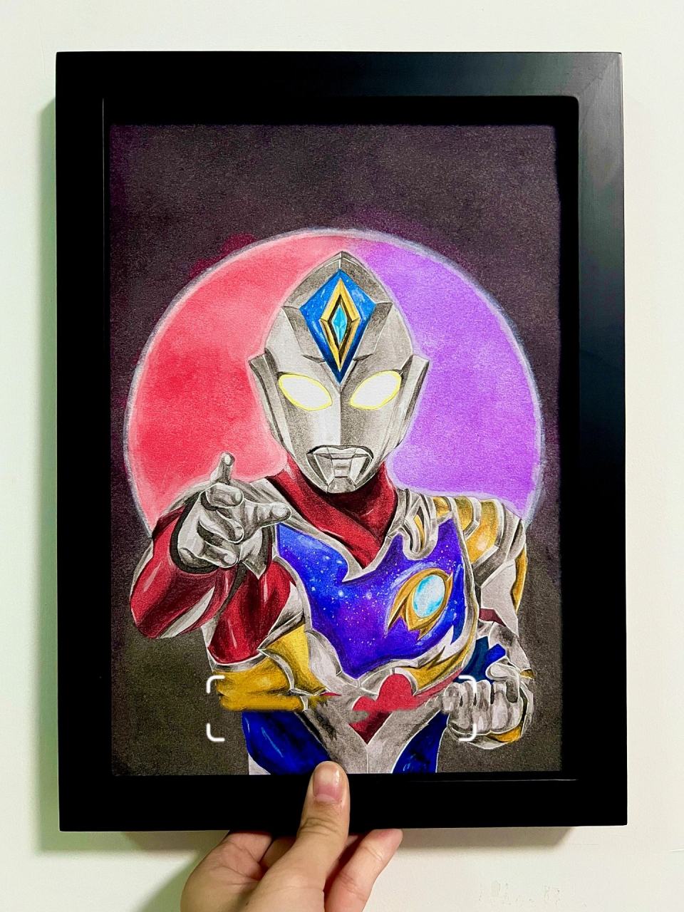 奥特曼|手绘奥特曼之德凯奥特曼 水彩屡试不爽
