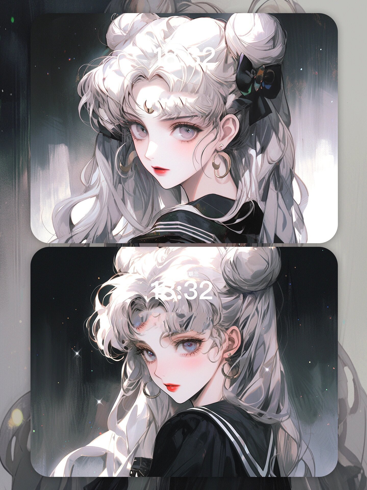 是超酷美少女战士96黑化水冰月ipad壁纸