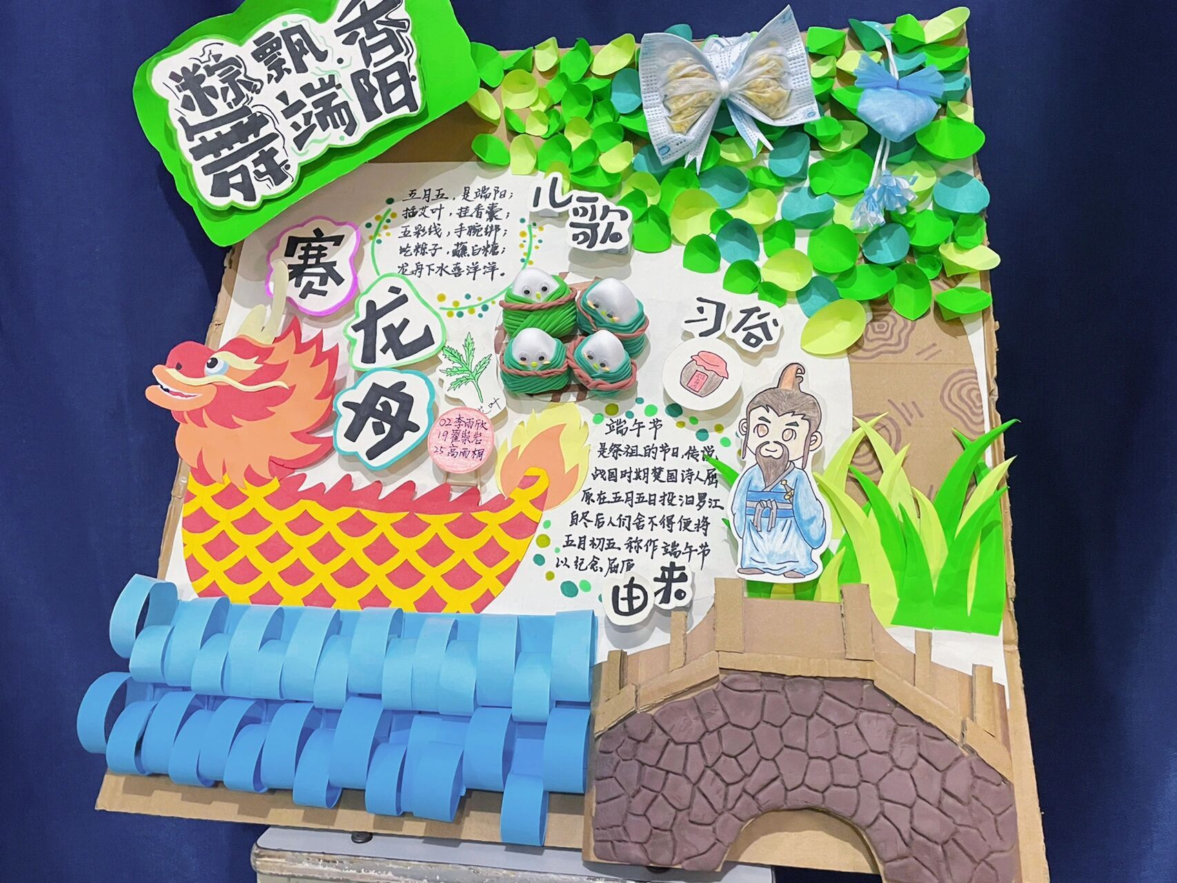 幼儿园端午节环创主题墙|学前期末作业