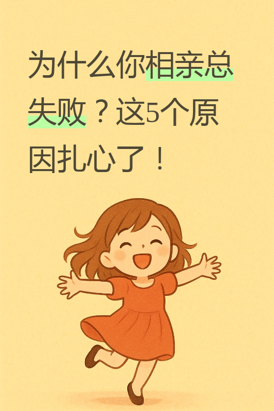 其实啊,相亲失败太正常了,我年轻时候也经历过