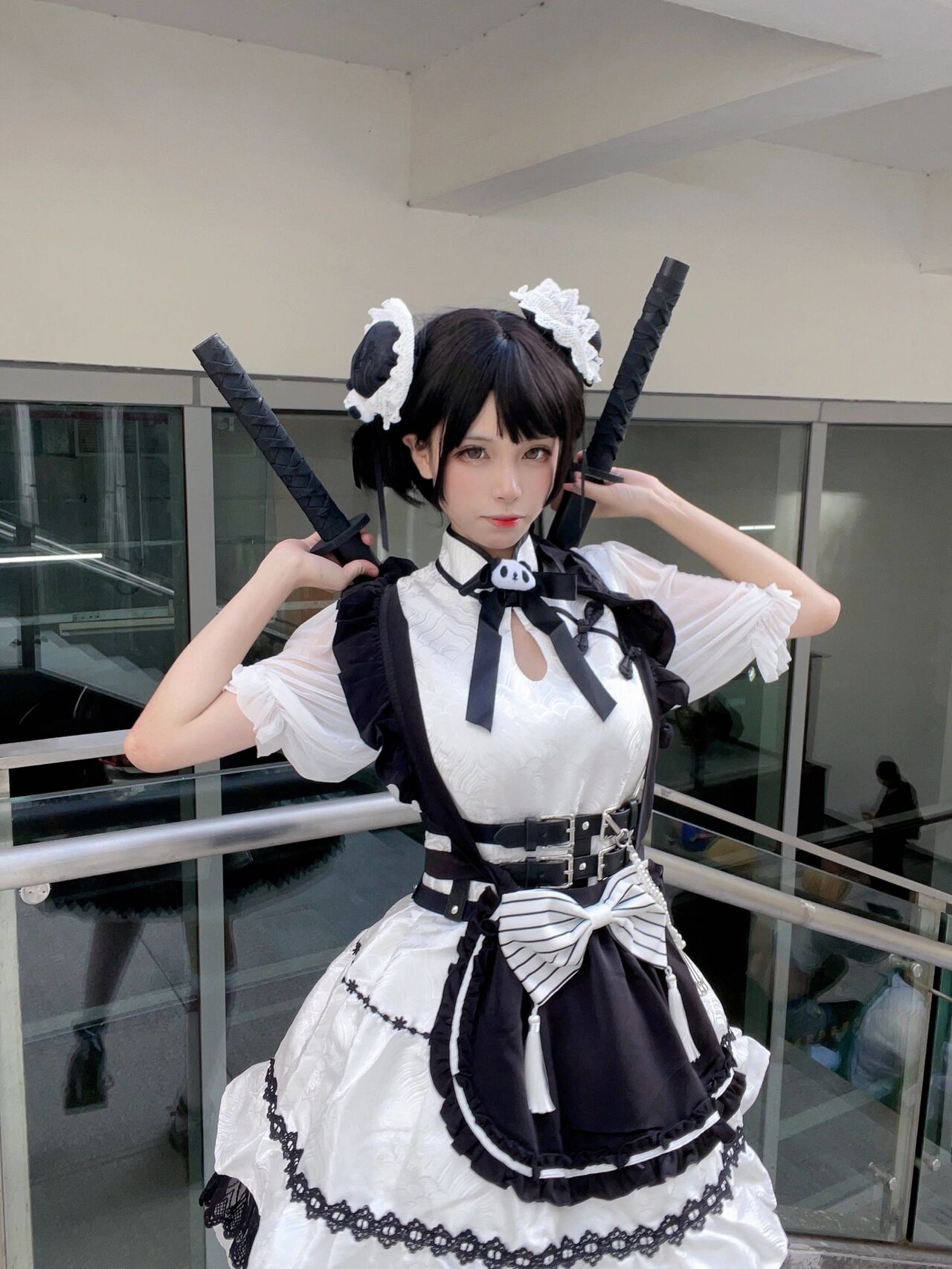 动作姿势参考|二刀流中华女仆参上1.