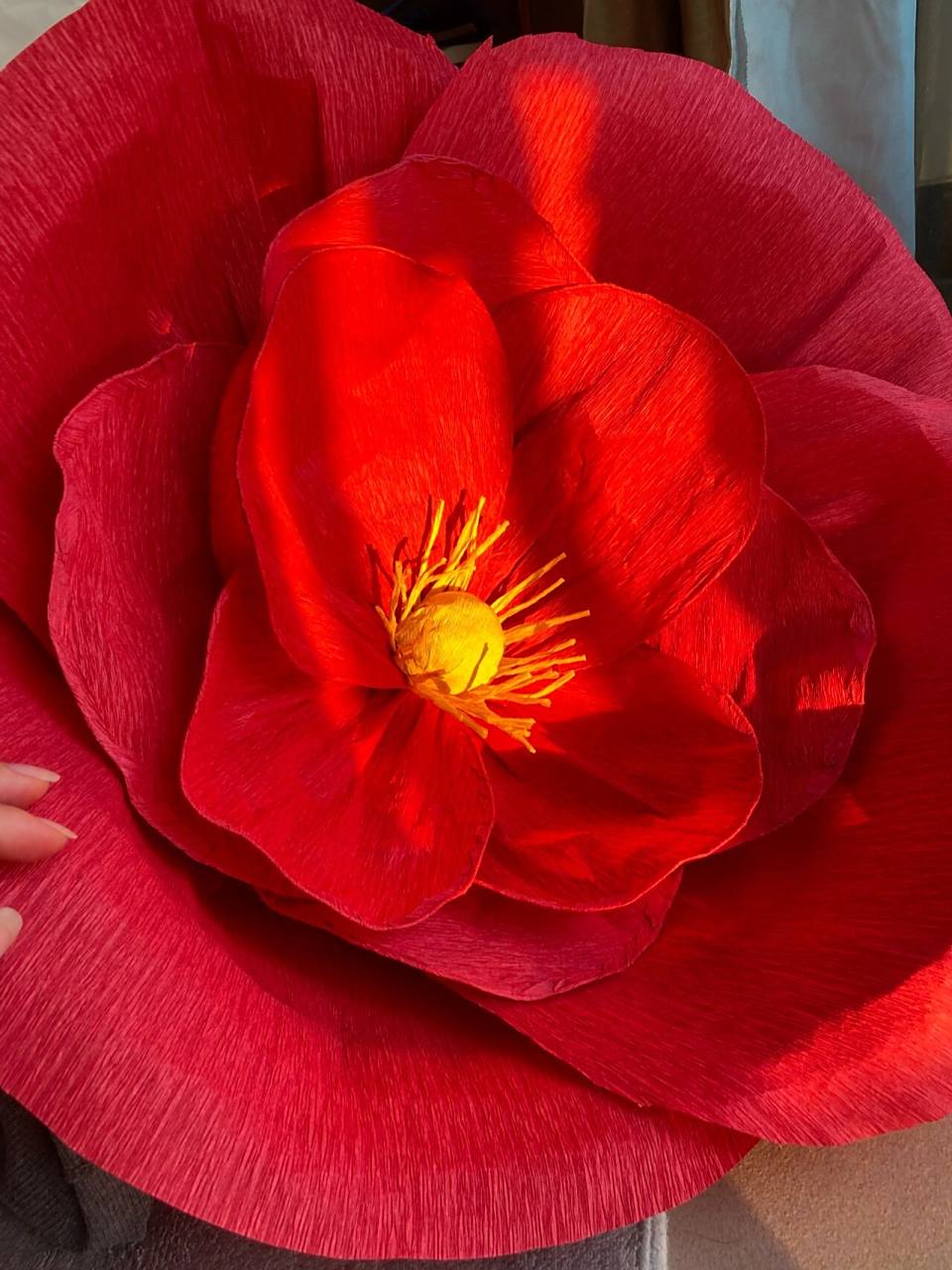 自制一朵大红花94(附材料,教程)