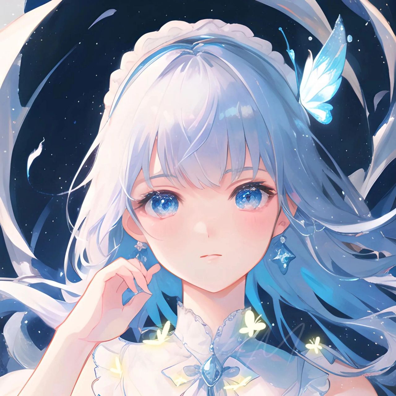 梦沉星河|看起来清冷气质的动漫女头