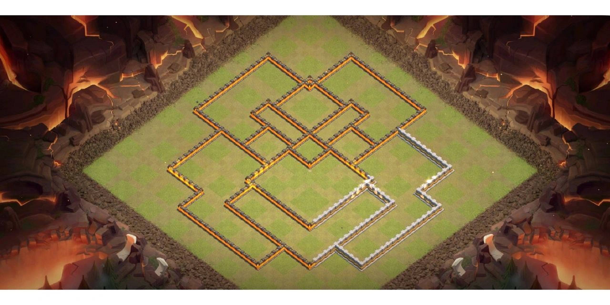 11本最强防雷龙阵十一本城堡中置 部落冲突阵型11本防雷龙阵,每个建筑