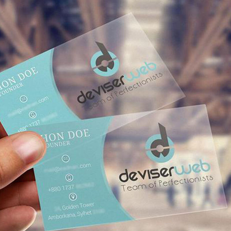 透明pvc名片设计分享