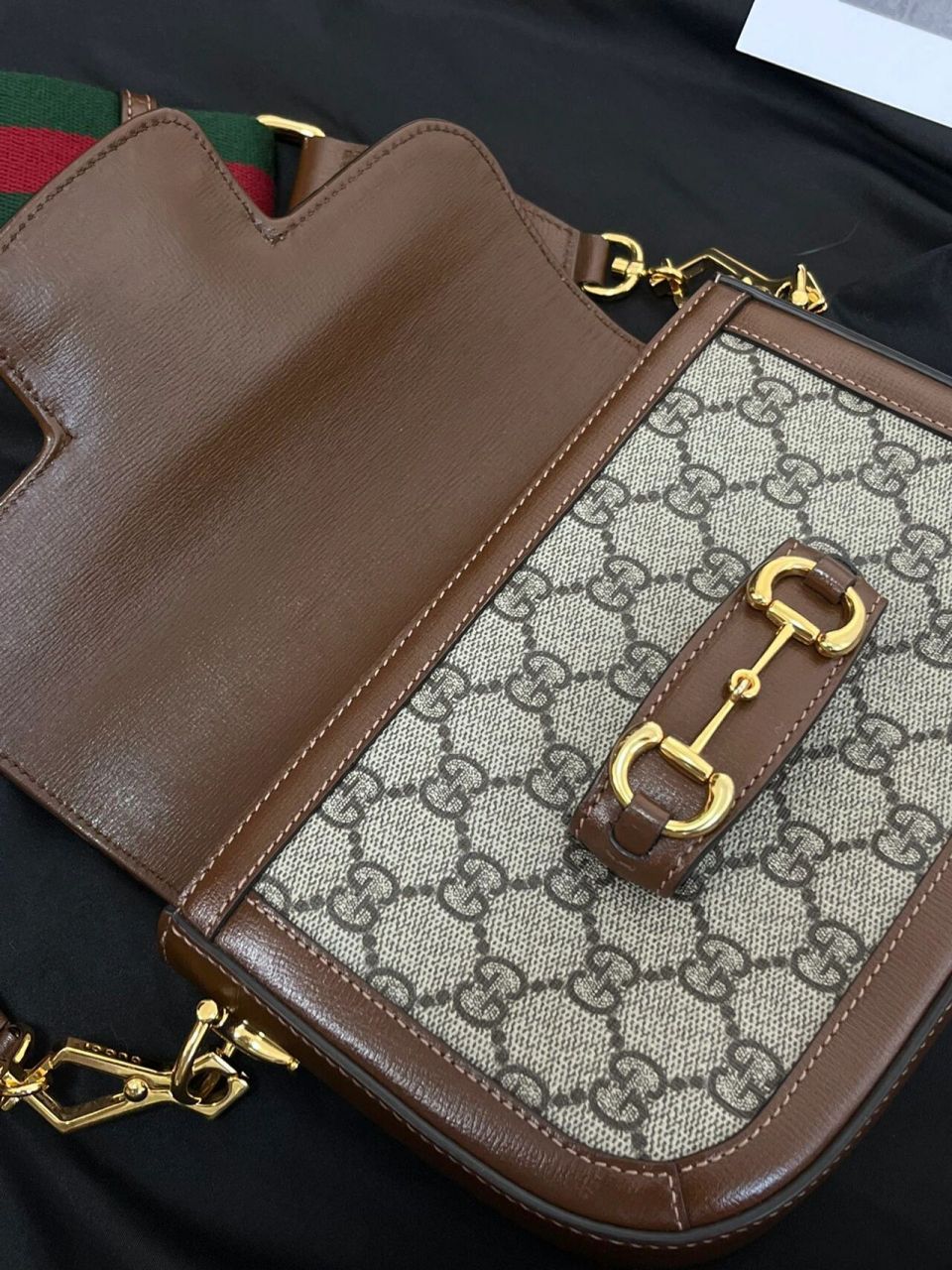 3030323238古驰 gucci1955马鞍包迷你9995双肩带风格百变