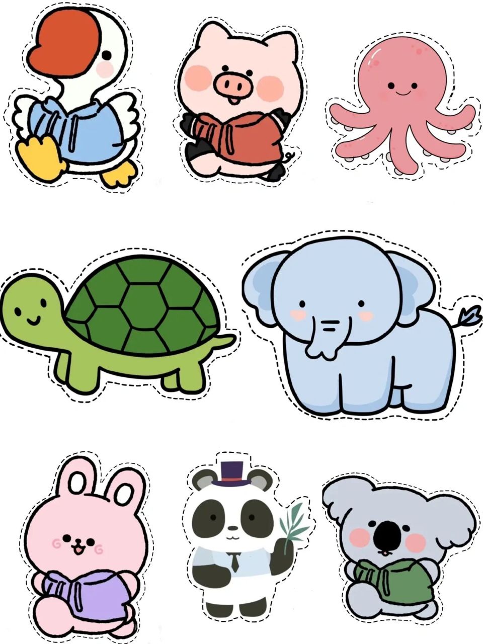 动物剪纸 儿童剪纸 免费分享 可打印 #剪纸