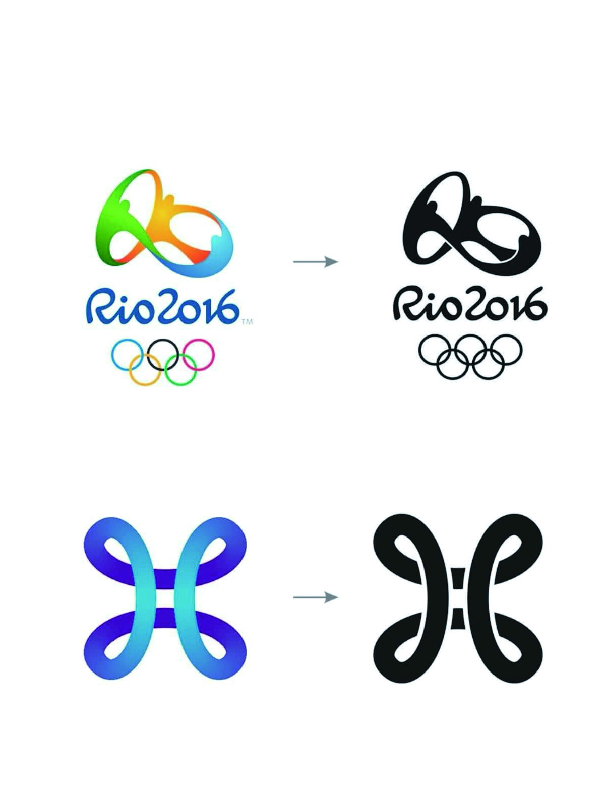 复杂的商标logo反白单色的正确表现方法!