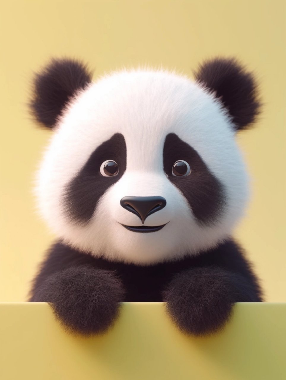 可爱大熊猫呆萌的模样!