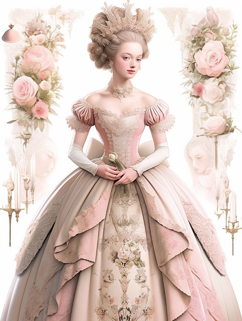 洛可可时代的宫廷女性95角色设计91 91洛可可风格起源于法国