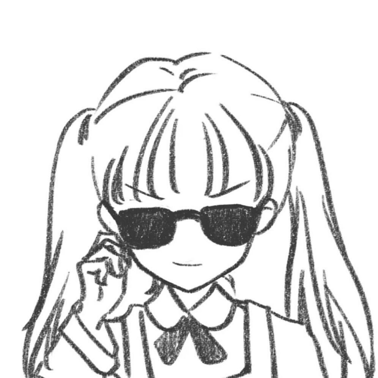 动漫♀女生头像 酷girl. 画师:灰尾太子