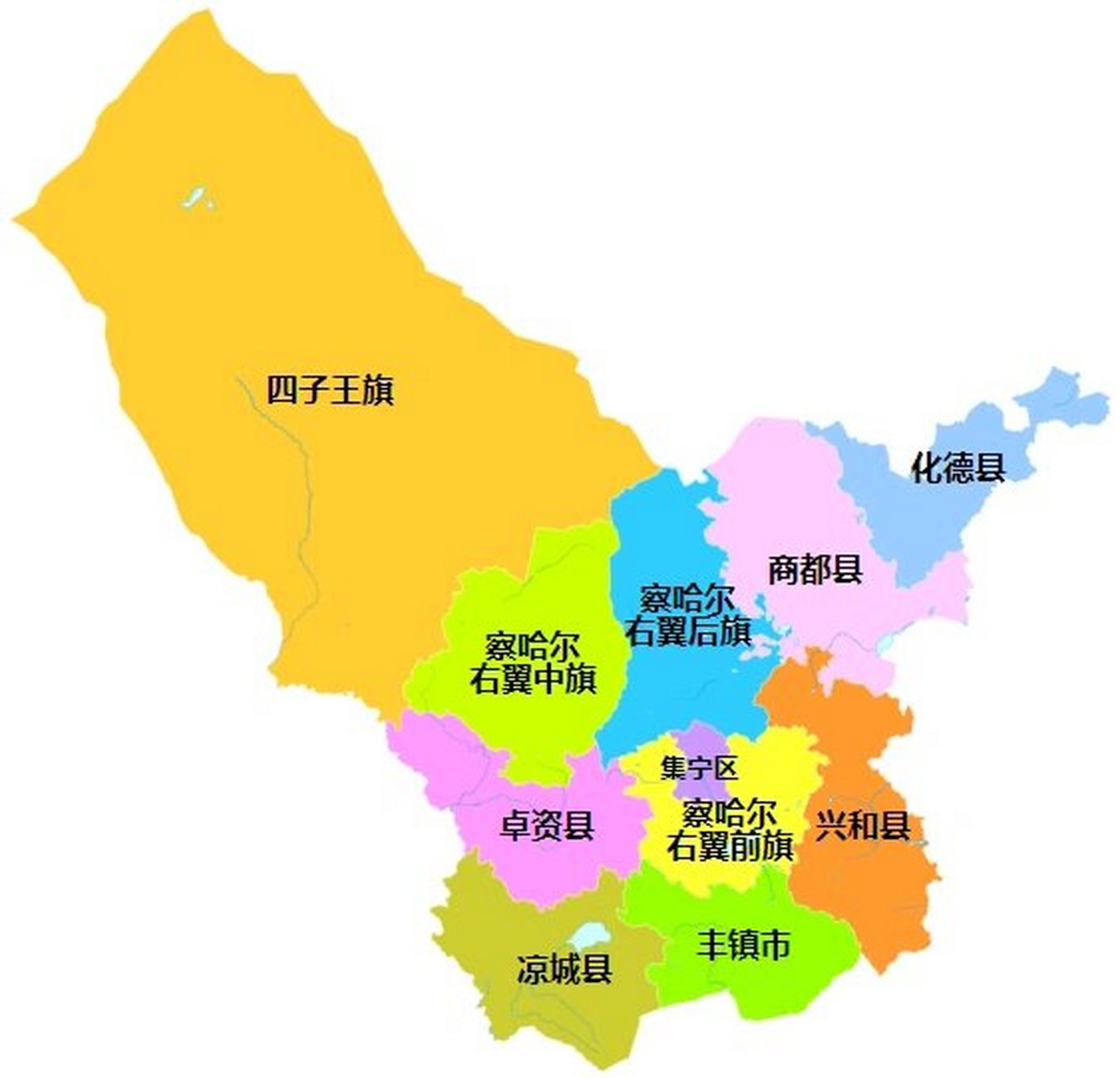 四子王旗乌兰花地图图片