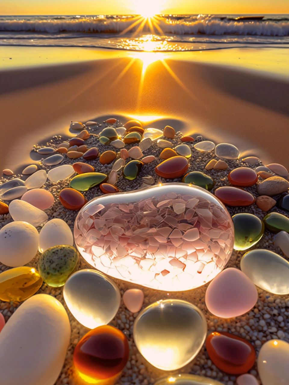 浪漫七彩海滩石 浪漫七彩海滩石