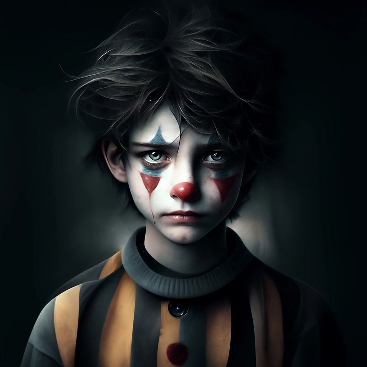 头像|忧郁和微笑的小丑男孩,谁能不爱呢?